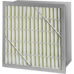 Pleated Air Filter: 24 x 12 x 12″, MERV 11, Rigid Cell Synthetic, Galvanized Steel Frame, 500 CFM