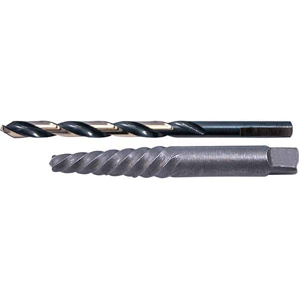 Cle-Line - Bolt Extractor Sets Tool Type: Screw Extractor & Drill Number of Pieces: 2.000 - Americas Industrial Supply