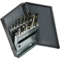 Cle-Line - Tap & Drill Sets Minimum Tap Thread Size (Inch): #6-32 Maximum Tap Thread Size (Inch): 1/2-13 - Americas Industrial Supply