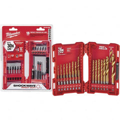 Milwaukee Tool - Drill Bit Sets System of Measurement: Inch/Metric Drill Bit Material: Steel - Americas Industrial Supply