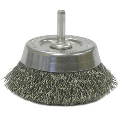 2 3/4″ Crimped Wire Utility Cup Brush .0118″ 1/4″ Stem - Americas Industrial Supply