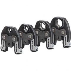 Presser Replacement Jaws; Jaw Size Range: 1/2″ to 1-1/4″; For Use With: RIDGID Compact Press Tools (100-B, 200-B, 210-B, 240, 241); Maximum Pipe Capacity (Inch): 1/2; Minimum Pipe Capacity: 1/2; Cuts Material Type: Copper, Stainless Steel; Type: Pressing