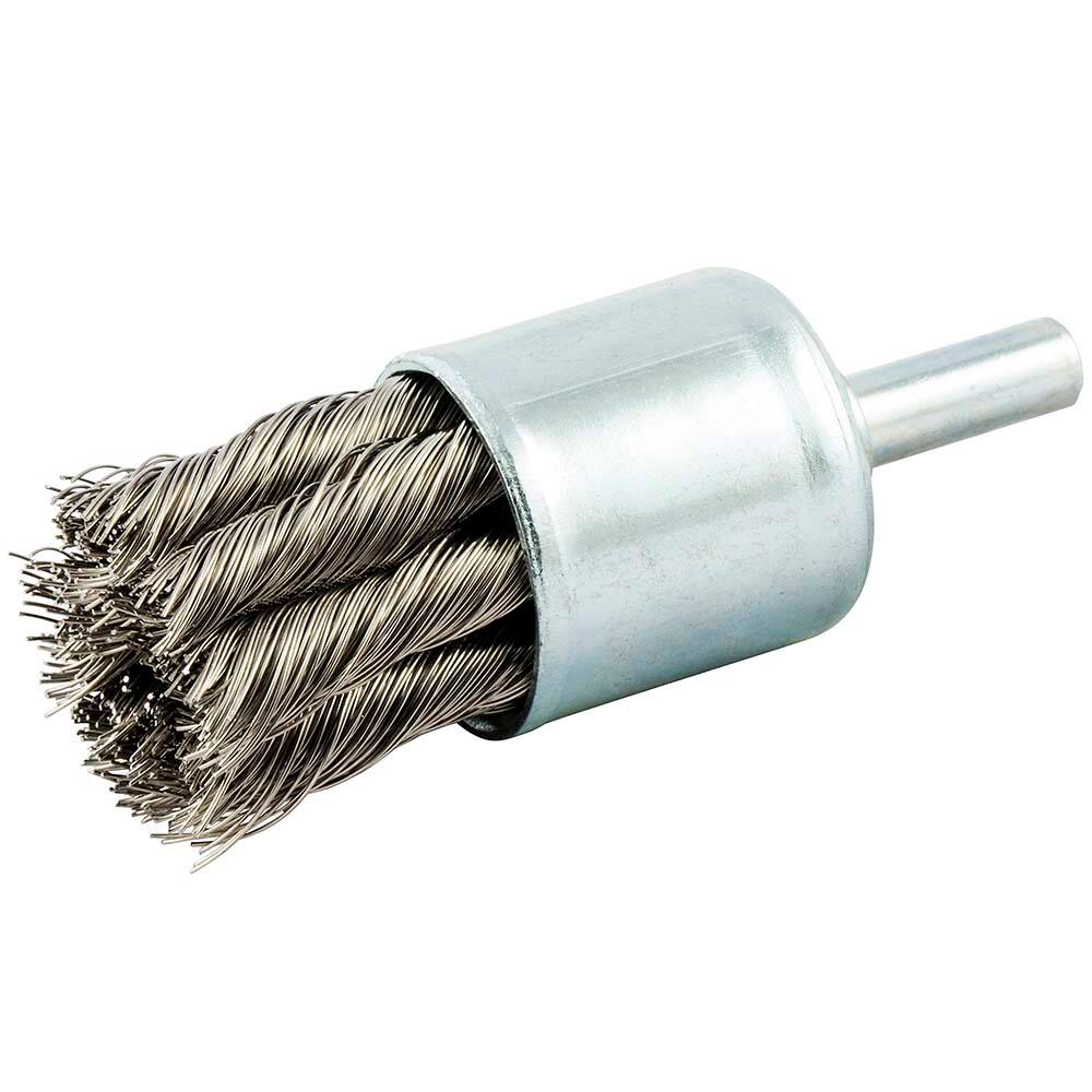 Norton - End Brushes Brush Diameter (Inch): 1 Fill Material: Stainless Steel - Americas Industrial Supply