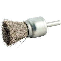 Norton - End Brushes Brush Diameter (Inch): 1 Fill Material: Stainless Steel - Americas Industrial Supply