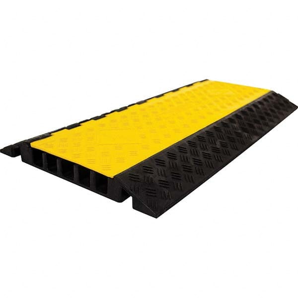 Powerhouse - On Floor Cable Covers Cover Material: Polyethylene Number of Channels: 5 - Americas Industrial Supply