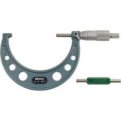 Mitutoyo - Mechanical Outside Micrometers Minimum Measurement (Decimal Inch): 3.0000 Maximum Measurement (Decimal Inch): 4.0000 - Americas Industrial Supply