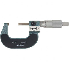 Mitutoyo - Mechanical Outside Micrometers Minimum Measurement (Decimal Inch): 1.0000 Maximum Measurement (Decimal Inch): 2.0000 - Americas Industrial Supply