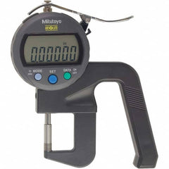 Mitutoyo - Electronic Thickness Gages Minimum Measurement (Decimal Inch): 0 Maximum Measurement (Decimal Inch): 0.4700 - Americas Industrial Supply