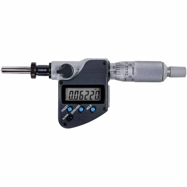 Mitutoyo - Electronic Micrometer Heads Minimum Measurement (Decimal Inch): 0 Maximum Measurement (Decimal Inch): 1 - Americas Industrial Supply