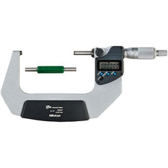 Mitutoyo - Electronic Outside Micrometers Type: Coolant-proof Minimum Measurement (Decimal Inch): 3.0000 - Americas Industrial Supply