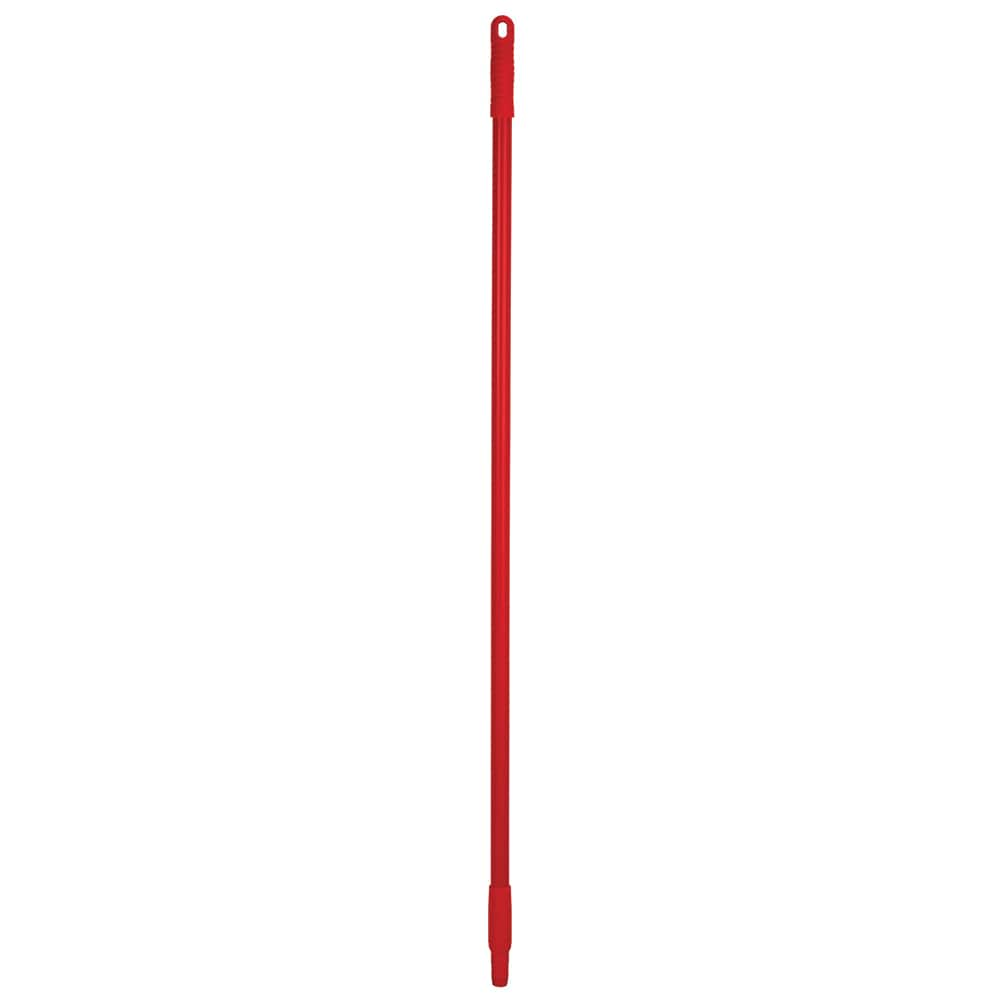 Broom/Squeegee Poles & Handles; Connection Type: European Threaded; Handle Length (Decimal Inch): 50; Handle Diameter (Decimal Inch): 1.0000; Handle Diameter (Inch): 1; Telescoping: No; Handle Material: Fiberglass; Color: Red; For Use With: Remco; Vikan T