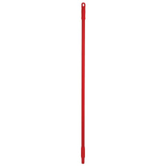 Broom/Squeegee Poles & Handles; Connection Type: European Threaded; Handle Length (Decimal Inch): 50; Handle Diameter (Decimal Inch): 1.0000; Handle Diameter (Inch): 1; Telescoping: No; Handle Material: Fiberglass; Color: Red; For Use With: Remco; Vikan T