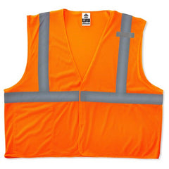 8210HL Econo Vest Orange L/ XL Hook & Loop Glowear - Americas Industrial Supply