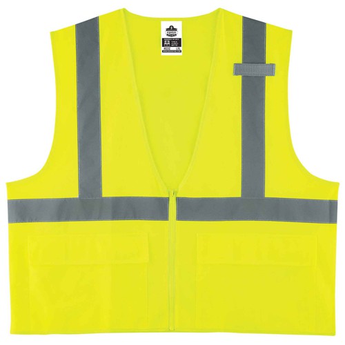 8225Z L/ XL Lime Standard Solid Vest Type R Class 2 - Americas Industrial Supply