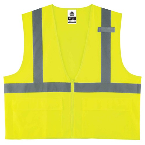 8225Z 4/5 XL Lime Standard Solid Vest Type R Class 2 - Americas Industrial Supply