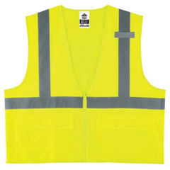 8225Z 4/5 XL Lime Standard Solid Vest Type R Class 2 - Americas Industrial Supply