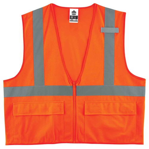 8225Z L/ XL Orange Standard Solid Vest Type R Class 2 - Americas Industrial Supply
