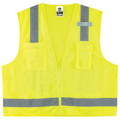 8249Z XS Lime Econ Surveyors Vest Type R Class 2 - Americas Industrial Supply