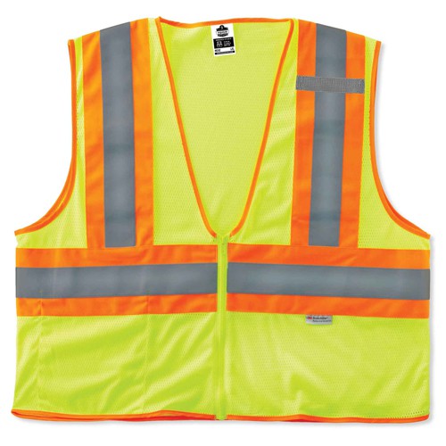 8230Z 4/5 XL Lime 2-Tone Vest Type R Class 2 - Americas Industrial Supply