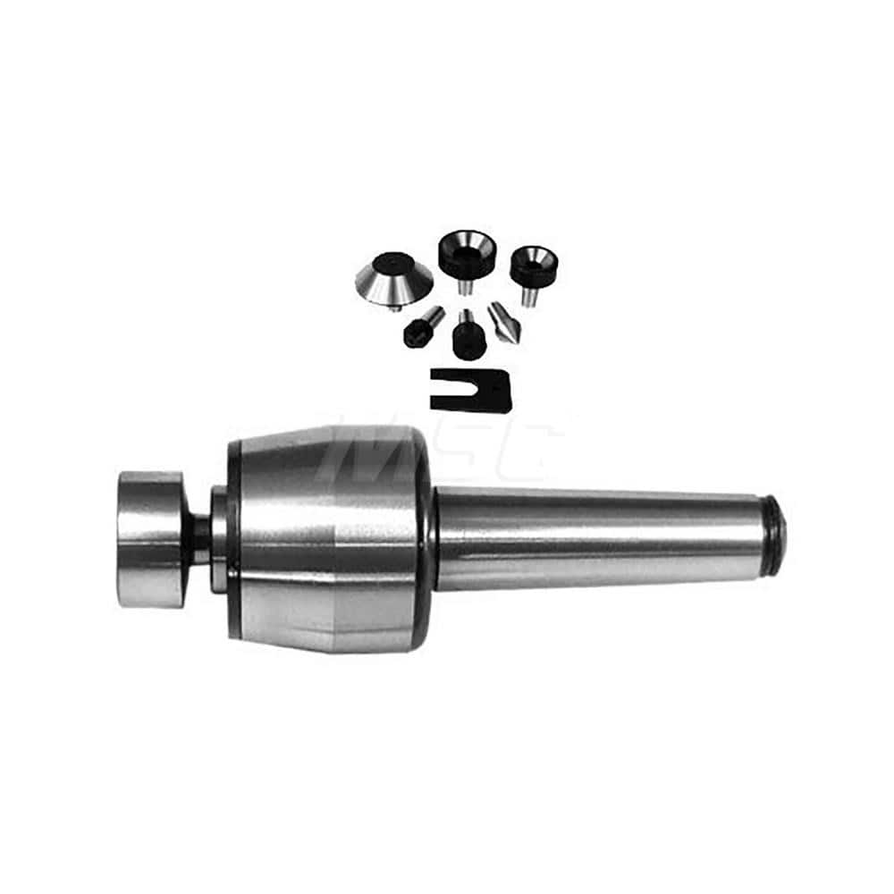 Live Center: Taper Shank, 3.464″ Head Length 700 lb Workpiece Weight, 4,000 Max RPM, Standard Point