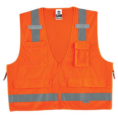 8250Z S/M Orange Surveyors Vest Type R Class 2 - Americas Industrial Supply