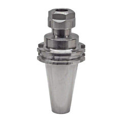 Collet Chuck: ER Collet, CAT Taper Shank 2.76″ Projection, 0.0001″ TIR, Balanced to 30,000 RPM, Through Coolant