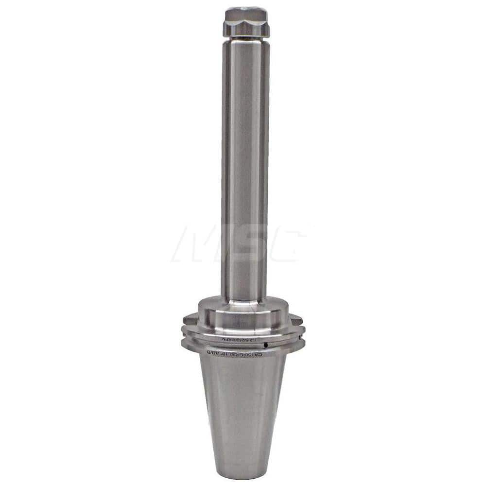 Collet Chuck: ER Collet, CAT Taper Shank 10″ Projection, 0.0001″ TIR, Balanced to 25,000 RPM, Through Coolant