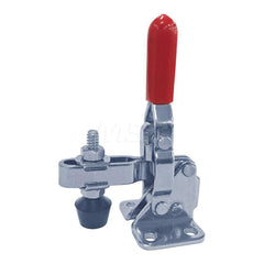 Manual Hold-Down Toggle Clamp: Vertical, 100 lb Capacity, U-Bar, Flanged Base 56 ° Handle Movement, 100 ° Bar Opening, Plastic