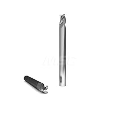 Square End Mill: 7/16'' Dia, 9/16'' LOC, 7/16'' Shank Dia, 2-3/4'' OAL, 3 Flutes, Solid Carbide Single End, ZrN Finish, Upcut Flute, 37 ° Helix, Centercutting, RH Cut, RH Flute, Series 2030
