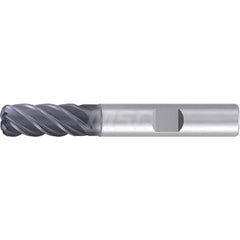 1/2″ Diam 5-Flute 35/38° Solid Carbide 0.03″ Corner Radius Roughing & Finishing End Mill AlCr Finish, 1″ LOC, 3″ OAL, 1/2″ Shank Diam, Centercutting, Standard Length