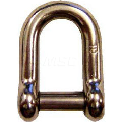 Shackle: Screw Pin Stainless Steel, 1/4″ Pin Dia