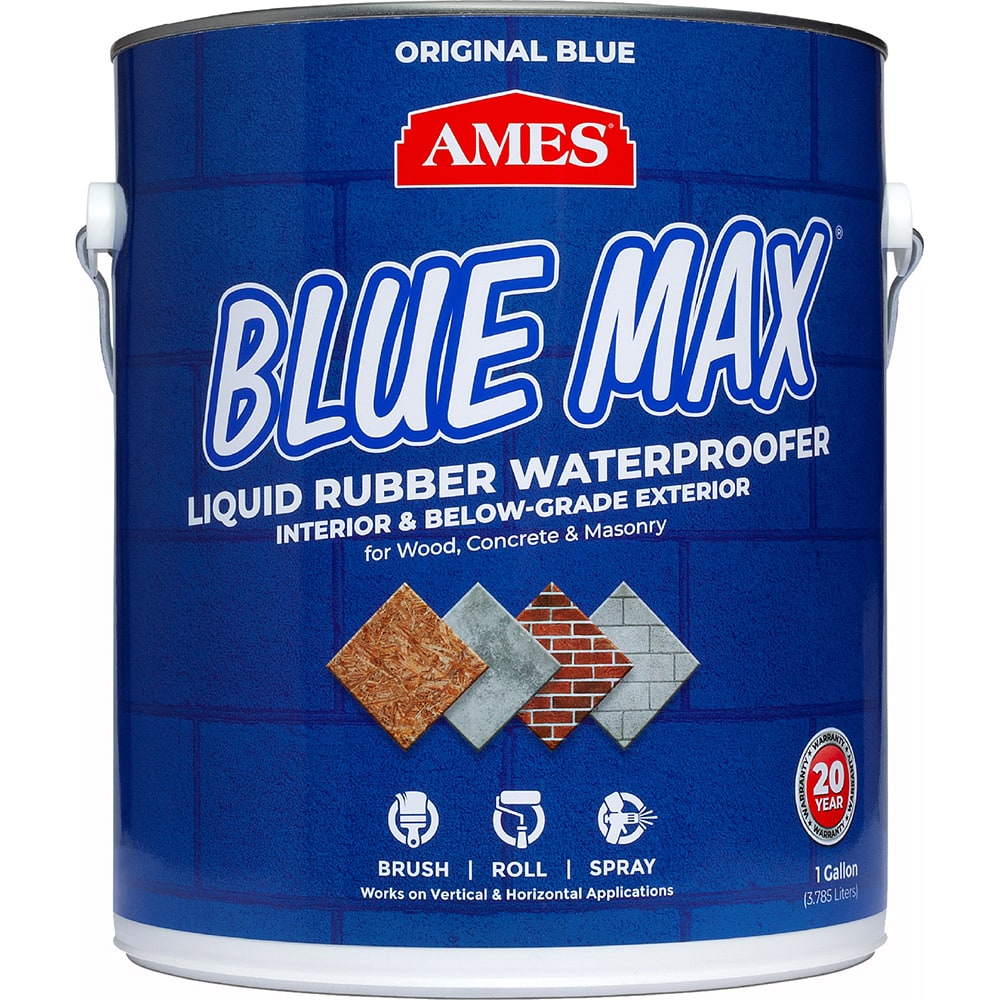 Ames - Blue Max 1 Gal Blue Liquid Rubber Waterproofer - Exact Industrial Supply