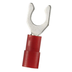 Fork Terminals; Terminal Type: Locking; Insulation Type: Partially Insulated; Connection Type: Crimp; Compatible Wire Size (sq mm): 0.5-1.5; Stud Size (Inch): 5.3 mm; Stud Size (mm): 5.3; Stud Size (#): 10; Fork Width (Decimal Inch): 0.391 in; 8.1 mm; For