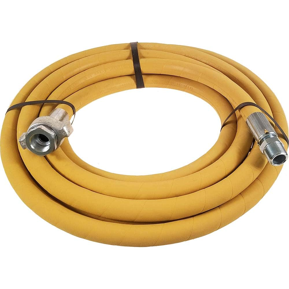 Alliance Hose & Rubber - Water & Discharge Hose; Inside Diameter (Inch): 1 ; Outside Diameter (Decimal Inch): 1.3400 ; Outside Diameter (Inch): 1-11/32 ; Color: Yellow ; Working Pressure (psi): 1000.000 ; Length (Feet): 75 - Exact Industrial Supply