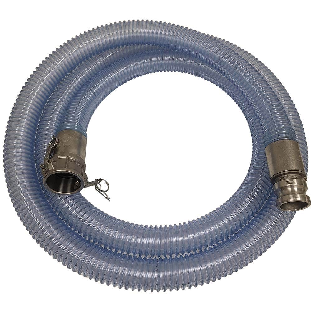 Kuriyama of America - Food & Beverage Hose; Inside Diameter (Inch): 2.5 ; Outside Diameter (Decimal Inch): 2.9900 ; Length (Feet): 5 ; Bend Radius (Inch): 5 ; Maximum Working Pressure (psi): 40.000 ; Vacuum Rating: 28 In. Hg; 24 In. Hg - Exact Industrial Supply