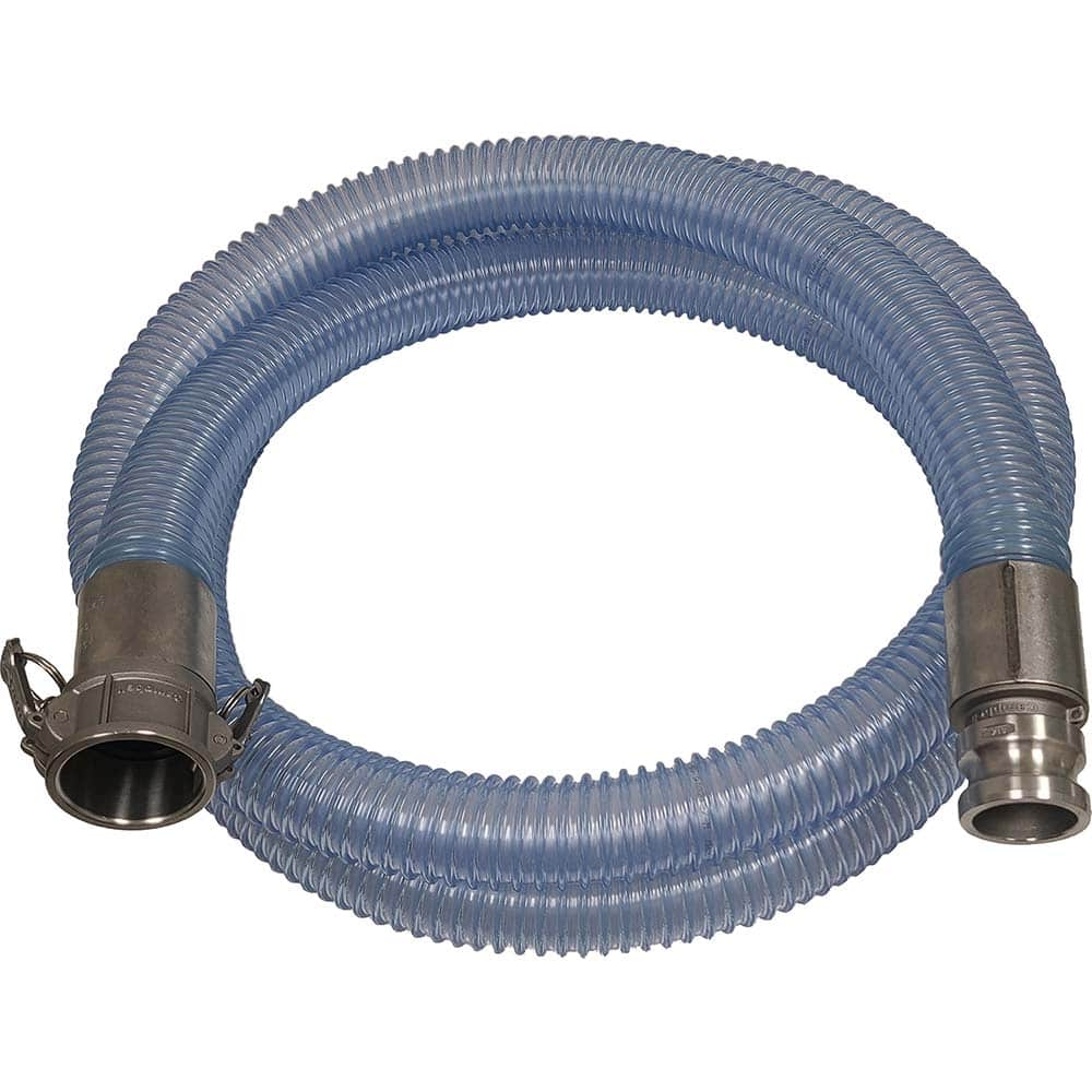 Kuriyama of America - Food & Beverage Hose; Inside Diameter (Inch): 5 ; Outside Diameter (Decimal Inch): 5.7400 ; Length (Feet): 5 ; Bend Radius (Inch): 16 ; Maximum Working Pressure (psi): 30.000 ; Vacuum Rating: 24 In. Hg; 20 In Hg - Exact Industrial Supply