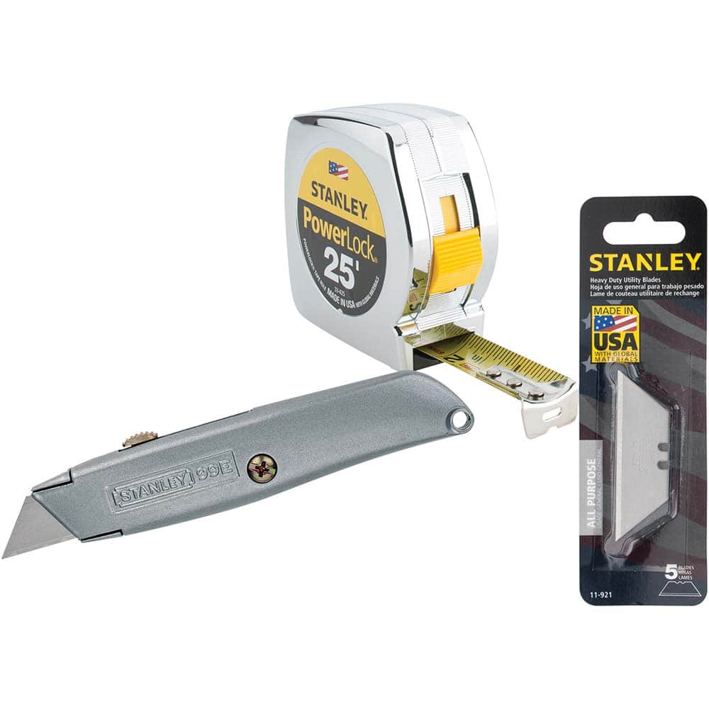 Stanley - Utility Knives, Snap Blades & Box Cutters Type: Retractable Utility Knife Blade Type: Retractable - Americas Industrial Supply