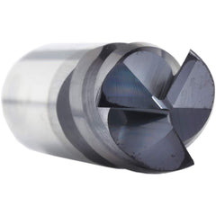 Corner Radius End Mill: 0.2188″ Dia, 3/4″ LOC, 0.015″ Radius, 3 Flutes, Solid Carbide 2-1/2″ OAL, 1/4″ Shank Dia, 50 ° Helix, AlCrN Coated, Corner Radius End, Centercutting, Series SM3F