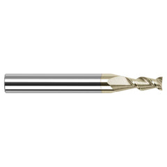 Harvey Tool - 0.09", 0.27" LOC, 1/8" Shank Diam, 1-1/2" OAL, 2 Flute Solid Carbide Square End Mill - Exact Industrial Supply