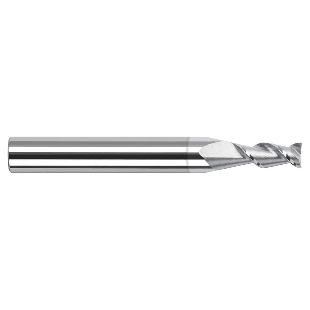 Harvey Tool - 0.1", 0.3" LOC, 1/8" Shank Diam, 1-1/2" OAL, 2 Flute Solid Carbide Square End Mill - Exact Industrial Supply
