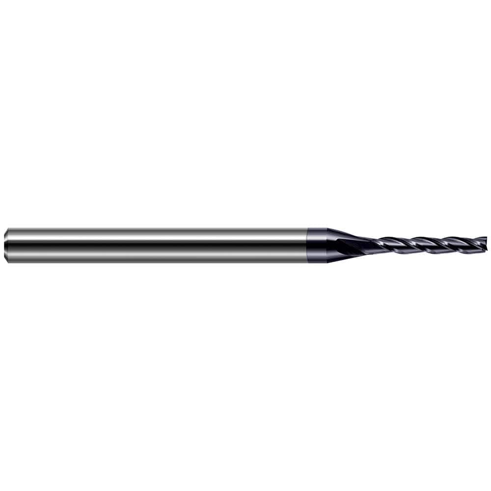 Harvey Tool - Square End Mills; Mill Diameter (Decimal Inch): 0.0100 ; Length of Cut (Decimal Inch): 0.0600 ; Material: Solid Carbide ; Finish/Coating: AlTiN ; Shank Diameter (Inch): 1/8 ; Single or Double End: Single - Exact Industrial Supply