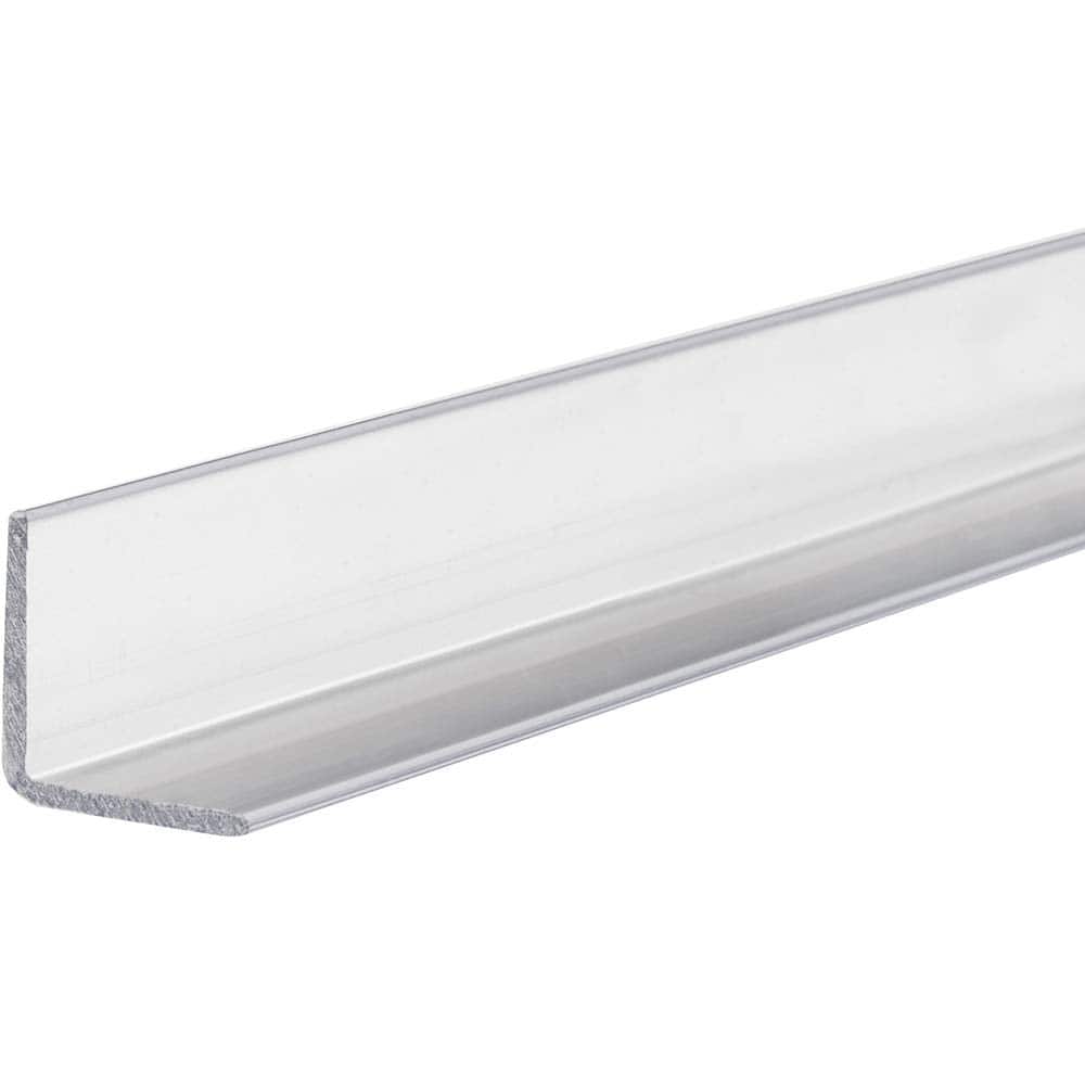 USA Sealing - Plastic Angles; Material: Polycarbonate ; Leg Length (Inch): 1 ; Leg Height (Inch): 1.00 ; Thickness (Inch): 0.0500 ; Length (Feet): 1.000 ; Type: 90 Degree Polycarbonate Angle - Exact Industrial Supply