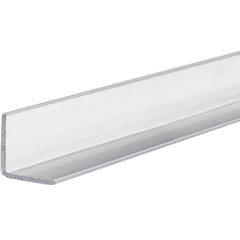USA Sealing - Plastic Angles; Material: Polycarbonate ; Leg Length (Inch): 1-1/2 ; Leg Height (Inch): 1.00 ; Thickness (Inch): 0.0500 ; Length (Feet): 3.000 ; Type: 90 Degree Polycarbonate Angle - Exact Industrial Supply