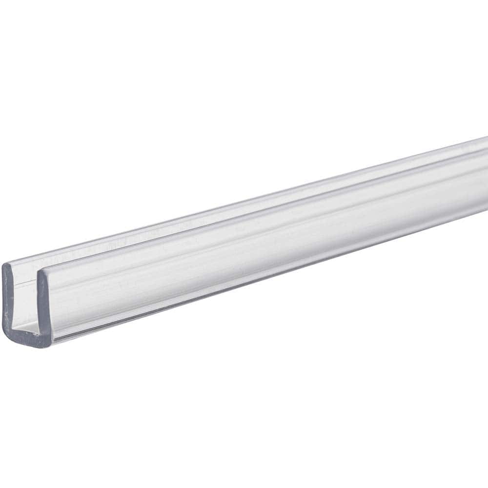 USA Sealing - Plastic Channels; Material: Polycarbonate ; Height (Inch): 0.3 ; Width (Inch): 0.2350 ; Thickness (Inch): 0.0500 ; Length (Feet): 3.000 ; Shape: U - Exact Industrial Supply