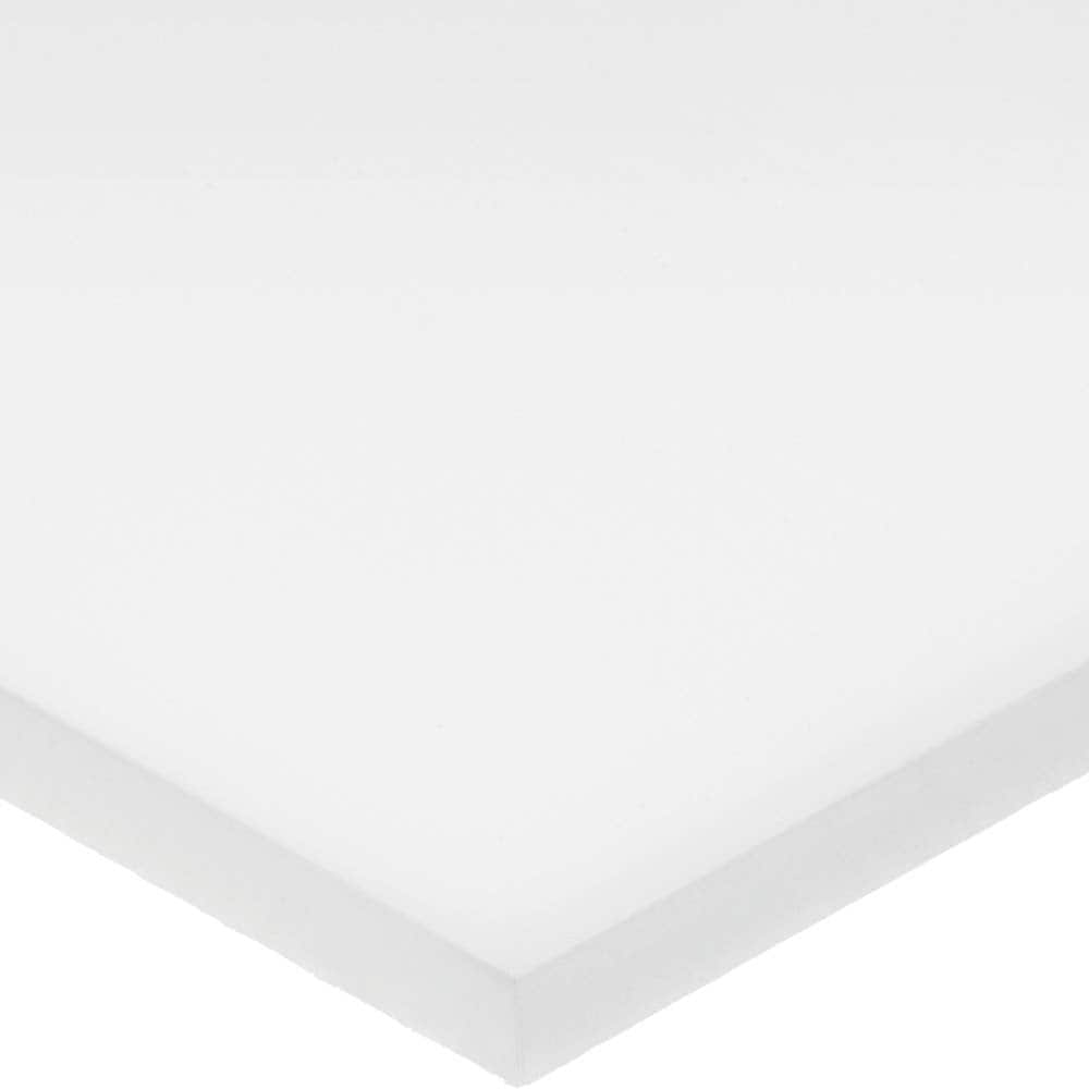 Plastic Sheet: Acetal, 2-1/2″ Thick, 6″ Long, White, 8,500 psi Tensile Strength Rockwell M-90