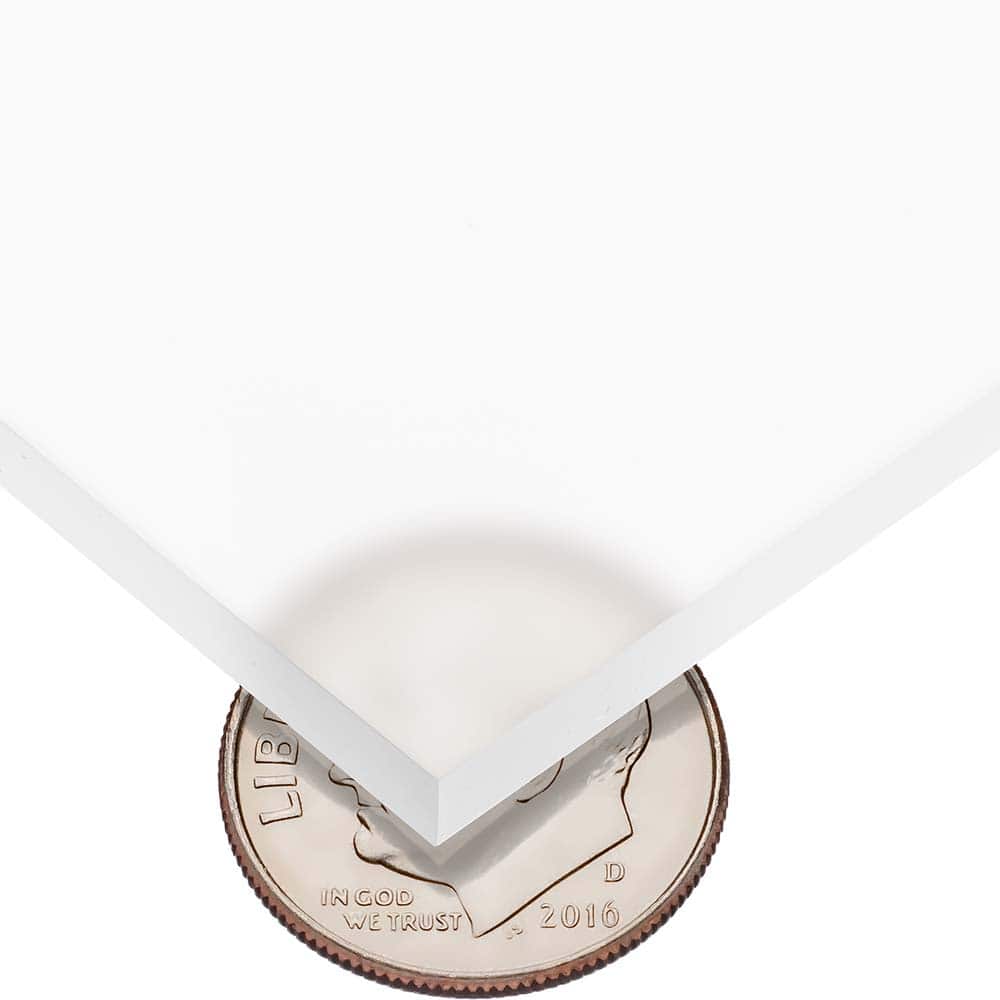 USA Sealing - Plastic Sheets; Material: Cast Acrylic ; Thickness (Inch): 1/8 ; Length (Feet): 1 ; Tensile Strength (psi): 10000 ; Color: Frosted ; Material Grade: Standard - Exact Industrial Supply
