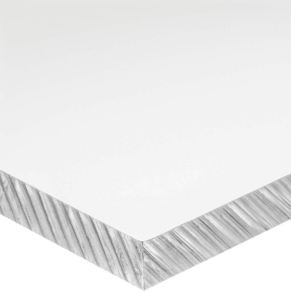 USA Sealing - Plastic Sheets; Material: Polycarbonate ; Thickness (Inch): 3/16 ; Length (Feet): 8 ; Tensile Strength (psi): 9000 ; Color: Clear ; Hardness: Rockwell R-120 - Exact Industrial Supply