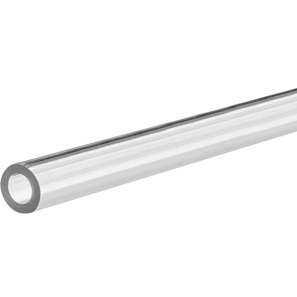 USA Sealing - Plastic Tubes; Material: PTEG ; Inside Diameter (Inch): 3/4 ; Maximum Length (Inch): 12 ; Wall Thickness (Inch): 1/8 ; Color: Clear ; Shape: Round - Exact Industrial Supply