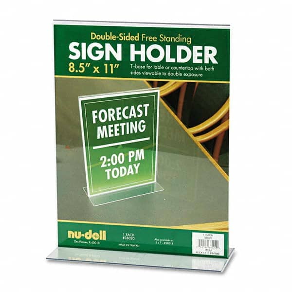 NuDell - Display & Organizer Accessories Type: Sign Holder For Use With: Signs - Americas Industrial Supply