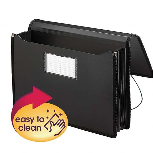 SMEAD - File Folders, Expansion Folders & Hanging Files Folder/File Type: Expanding Wallet Color: Black - Americas Industrial Supply